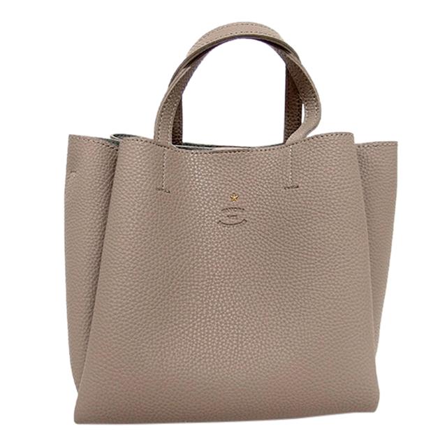 favoriファヴォリ 2way ショルダーバッグ トートバッグ カーキ
