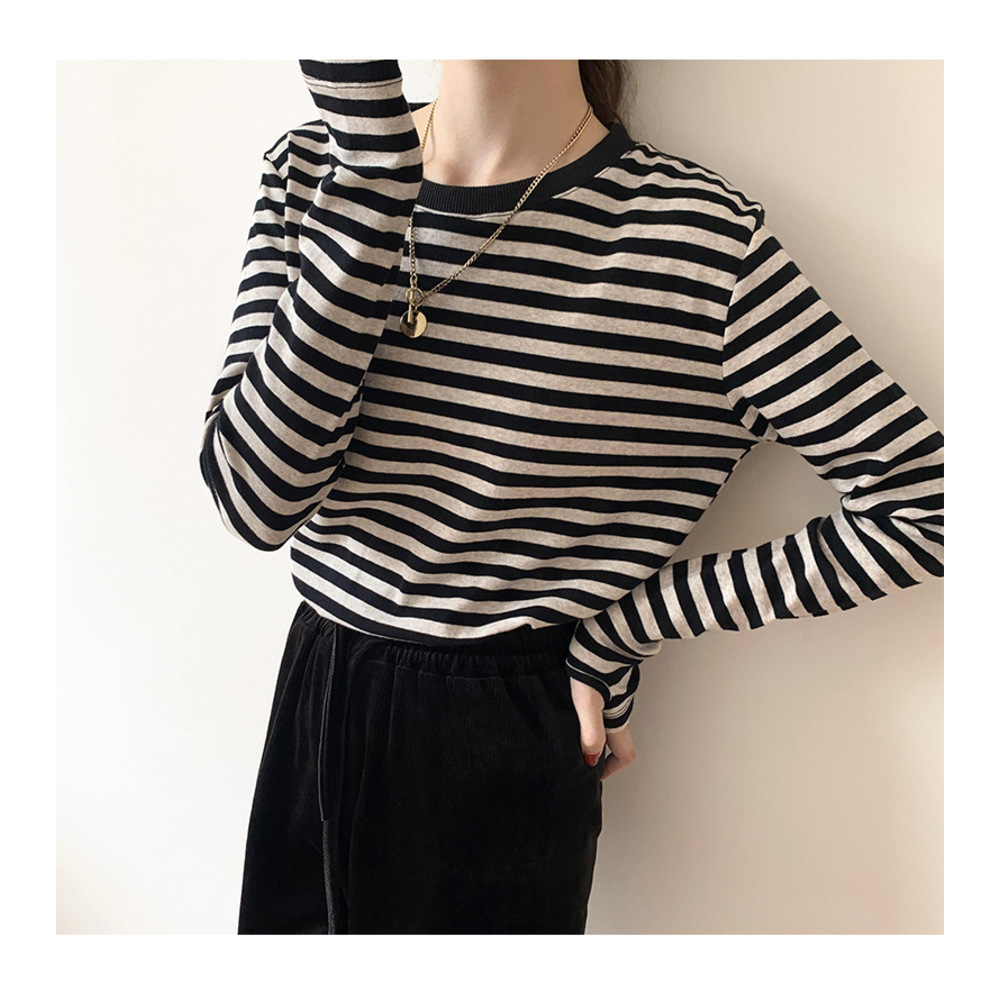 カットソー(長袖/七分) RH boarder tops カットソー レディース ドルマンスリーブ 七分袖 日本製 無地 トップス