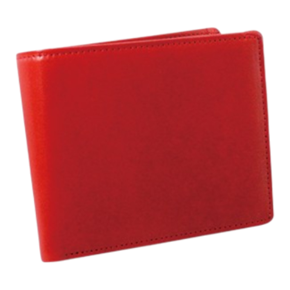 ※期間限定値下げ　レザー 二つ折り財布 赤 楽天市場】【訳あり】二つ折り財布 ICカード窓付きポケット 本革