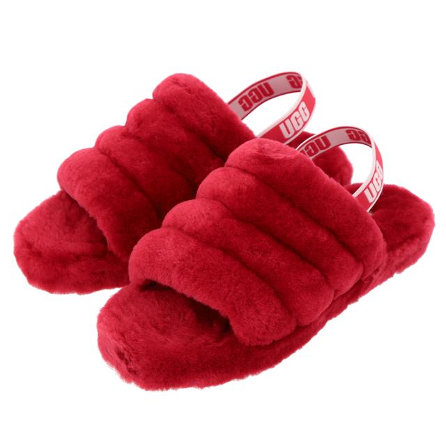 UGG アグ FLUFF YOU フラッフ ユー メンズサンダル スリッパ 赤 ugg-1117473_2.jpg