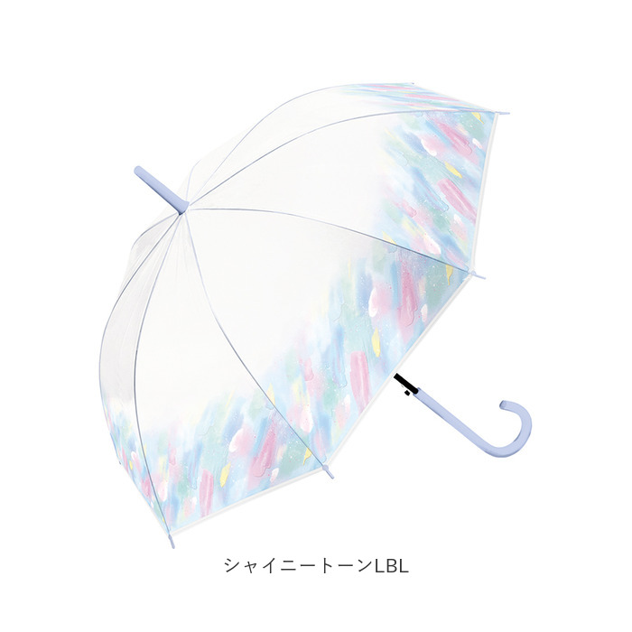 長傘 レディース 60cm かわいい 長雨傘 おしゃれ長傘 雨傘 ビニール傘 ジャンプ傘 ジャンプ 傘 カサ かさ アンブレラ 雨具 可愛い 華やか グラデーション｜moccasin｜18