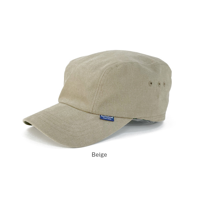 帽子 キャップ つば 通販 ぼうし ミリタリーキャップ ワークキャップ CAP サイズ調節可能 バックル付き バックル ベルト ベルト付き シンプル メンズ | Well-Tailored | 09