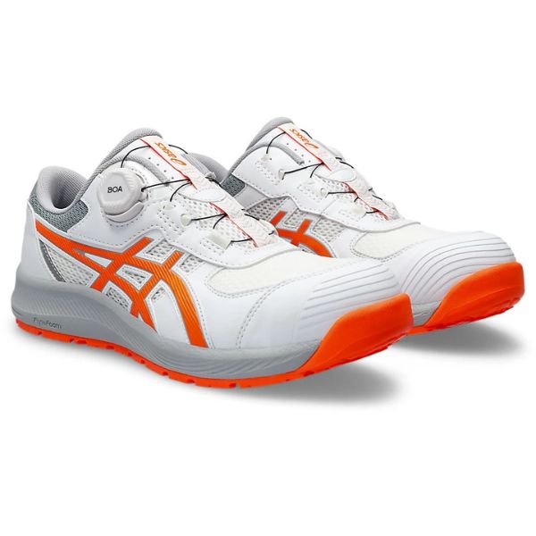 アシックス　asics　安全靴　ＣＰ２１９　Ｂｏａ　１２７３Ａ０９２　ユニセックス　ホワイト×ショッキングオレンジ（１００）｜mocchi｜02