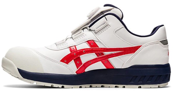 ASICS BOA 安全靴 ホワイト/レッド ASICS アシックス asics 安全靴 CP306 BOA