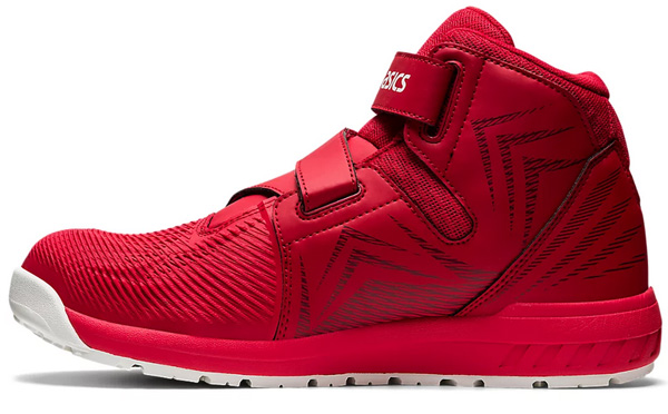 asics CP ハイカット安全靴 ホワイト/レッド ASICS アシックス asics 安全靴 CP120 クラシックレッドX