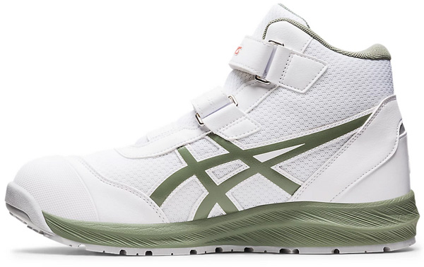 ウィンジョブ ASICS CP214TS 300 ライケングリーン×ホワイト