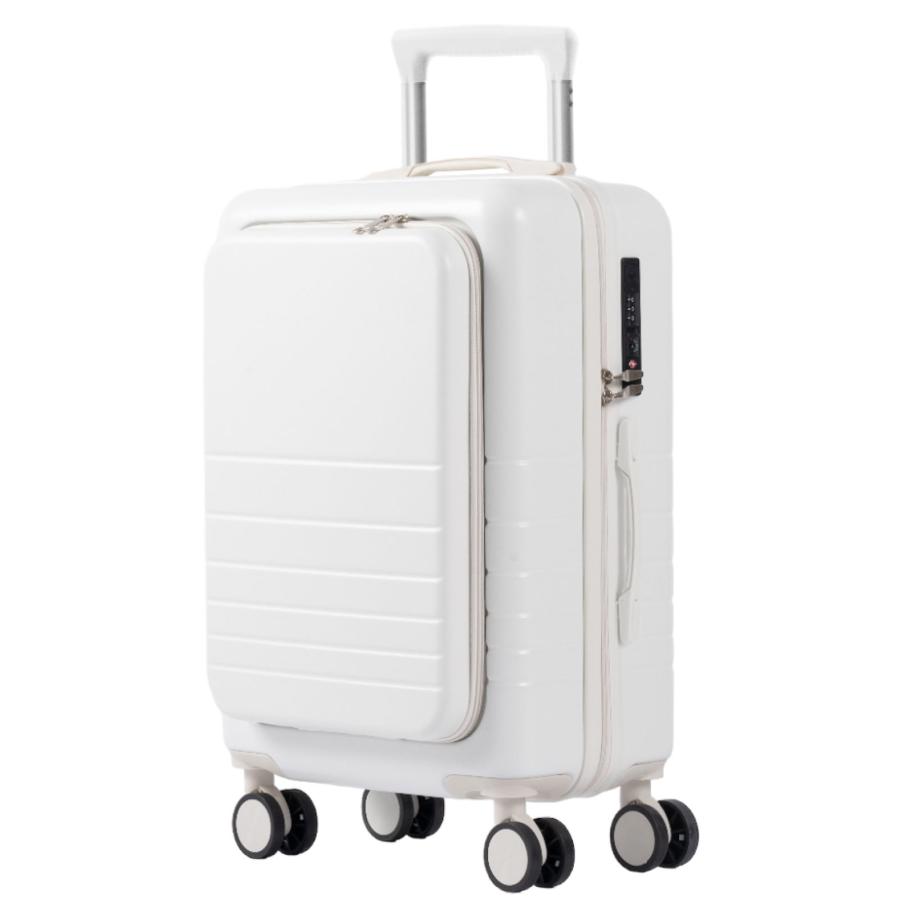 玄関先迄納品 スーツケース Mサイズ フロントオープン キャリーケース キャリーバッグ USBポート付き TSAロック 大容量 軽量 前開き 旅行 5泊 7日 静音 多収納ポケット 旅行 スーツケース、キャリーバッグ