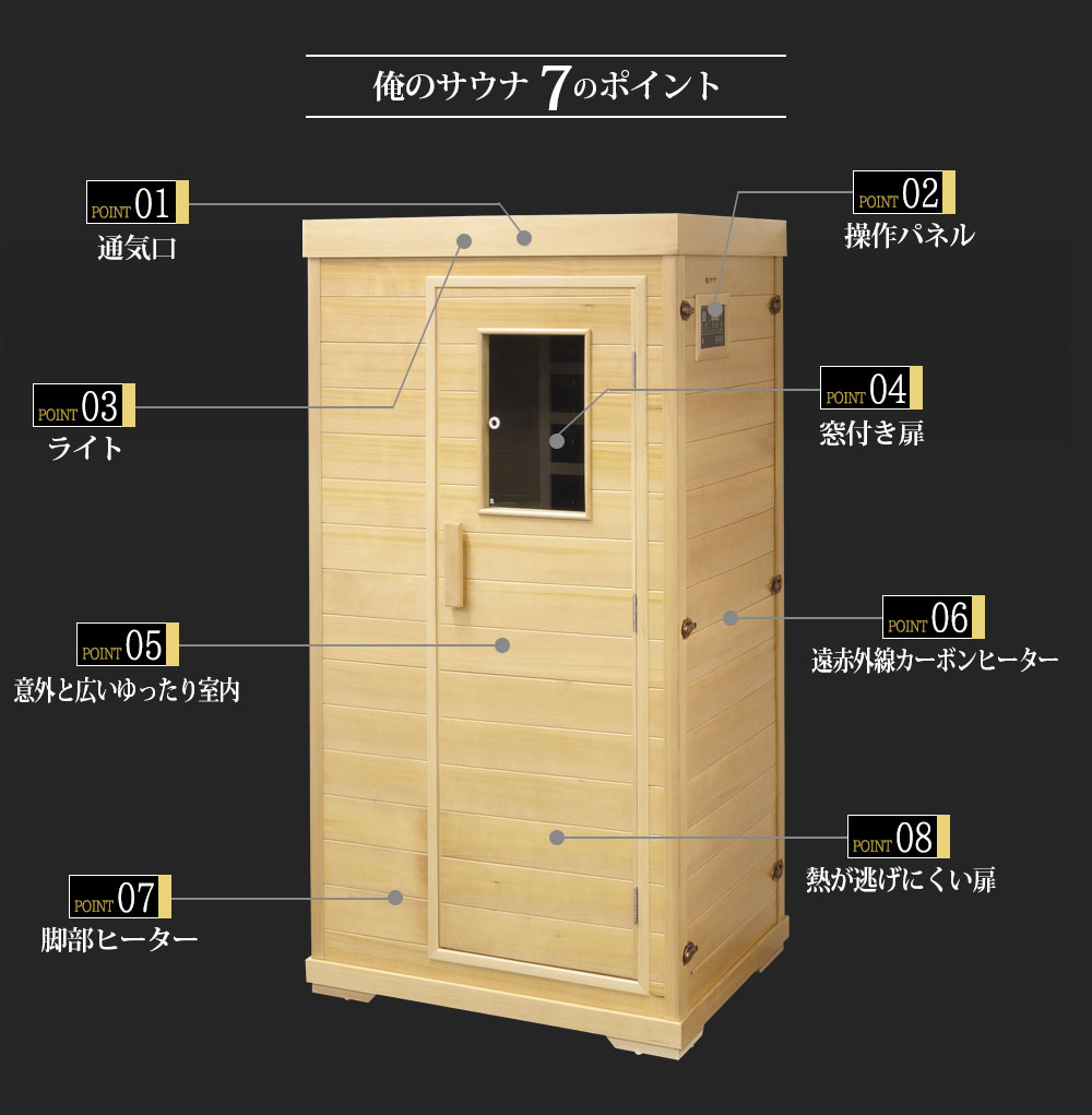 送料無料 家庭用サウナ コンパクトタイプ 1人用 最大温度約73度 自宅