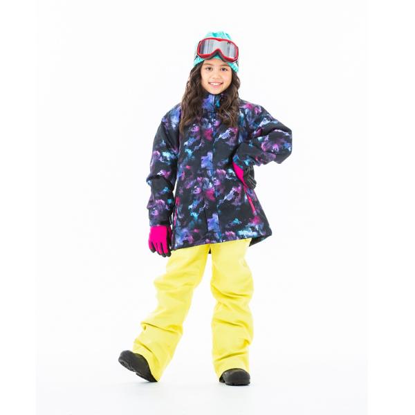 Kスキーウェア キッズ ジュニア スノーウェア 子供用 男の子 女の子 サイズ調整 スノボウェア 上下セット 140 150 160