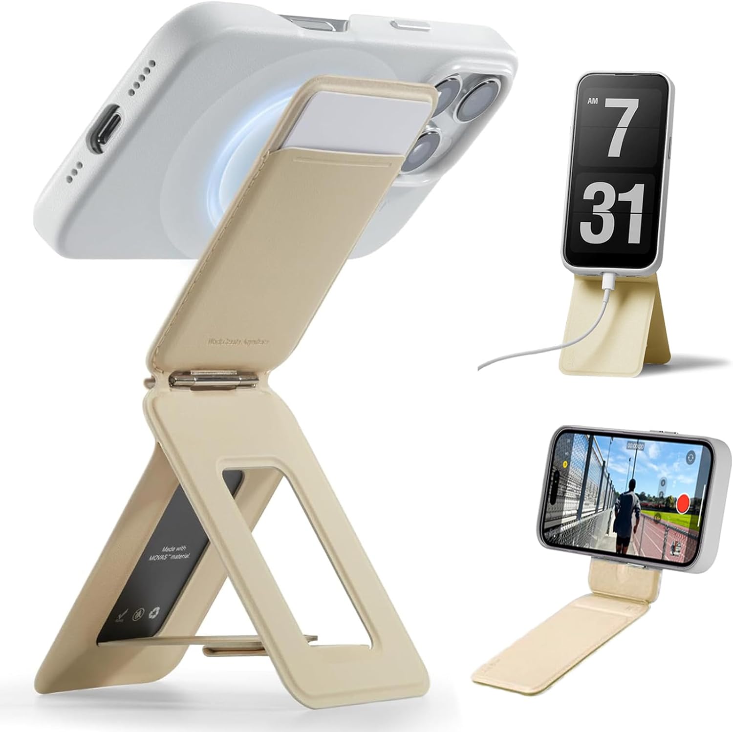 MOFT 8-in-1多機能スタンド スマホスタンド カードケース 三脚 撮影用 トライポッド MagSafe対応 MOVAS〓 自撮りウェブ会議 ドラマ鑑賞 レビュー投稿 100日保証 |  | 03