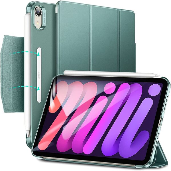 ESR iPad Mini6 ケース 第6世代 (2021) ケース オートスリープ ウェイク機能対...