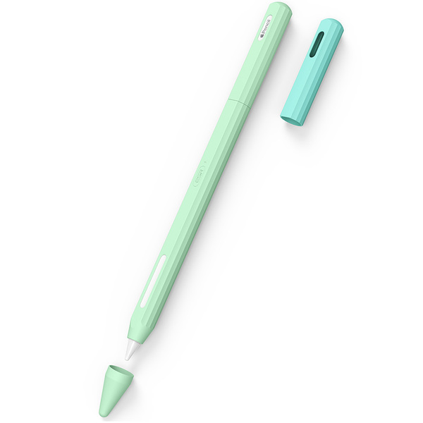ESR Apple pencil ケース タッチペンカバー アップルペンシル第2世代対応 カバー シリコン製 滑り止め 薄型 落下保護 握りやすい レビュー 100日保証｜mod｜04