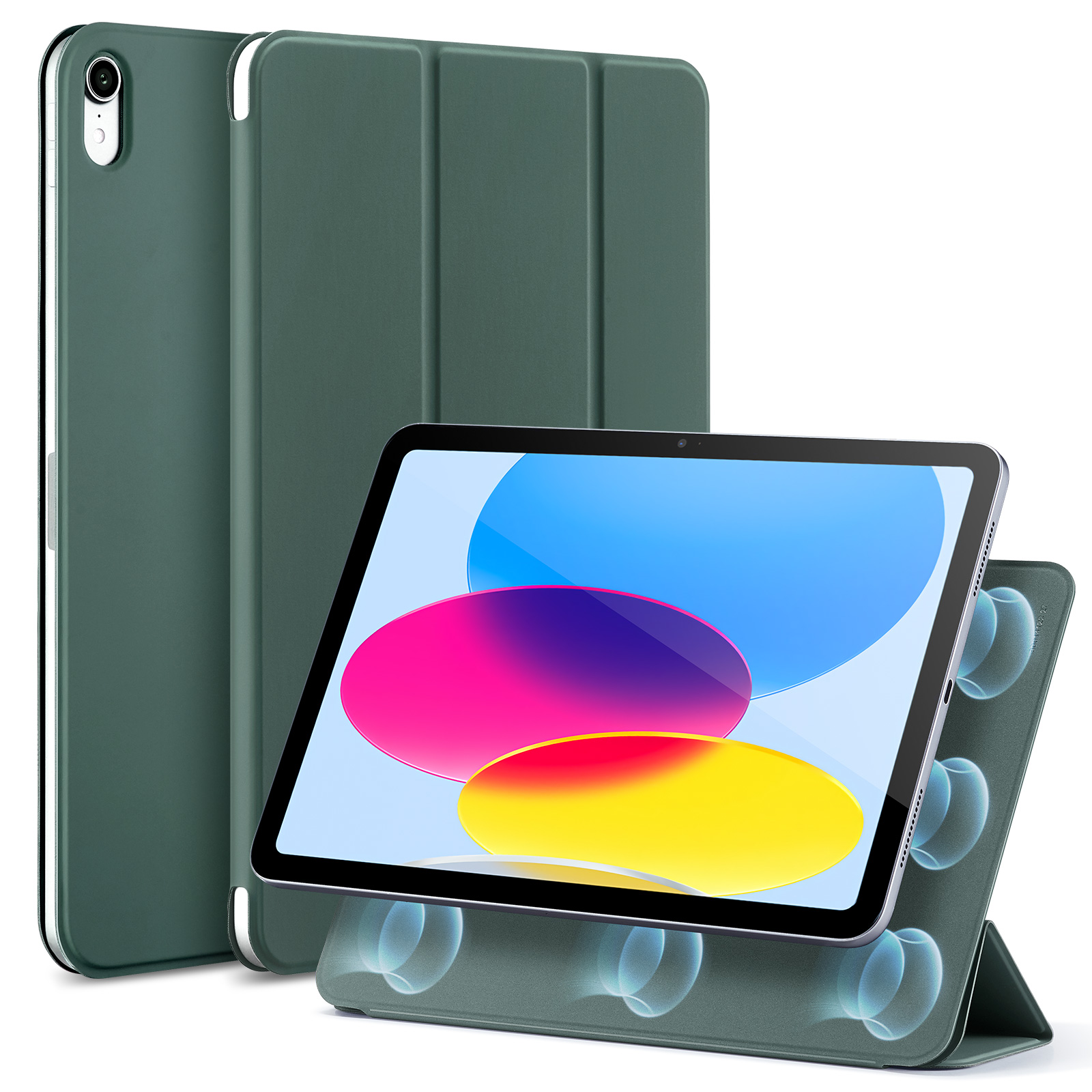 ESR iPadケース iPad 第10世代（2022） 磁気吸着 マグネットケース オートスリープ...
