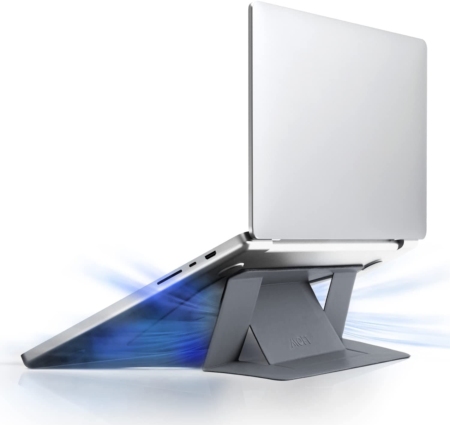 MOFT ノートパソコンスタンド グラフェン構造 Cooling Stand 表面温度−5° 高い冷却性 放熱穴付 PCスタンド 軽量 放熱機能 MacBook レビュー 100日保証｜mod｜03