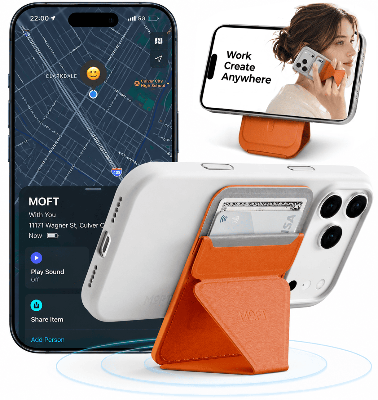 MOFT 紛失防止スマホスタンド MagSafe対応 Apple「探す」機能対応 iPhone17/16/15/14/13/12シリーズ対応 カードケース 薄型 軽量 忘れ物防止 レビュー 100日保証 | MOFT | 03