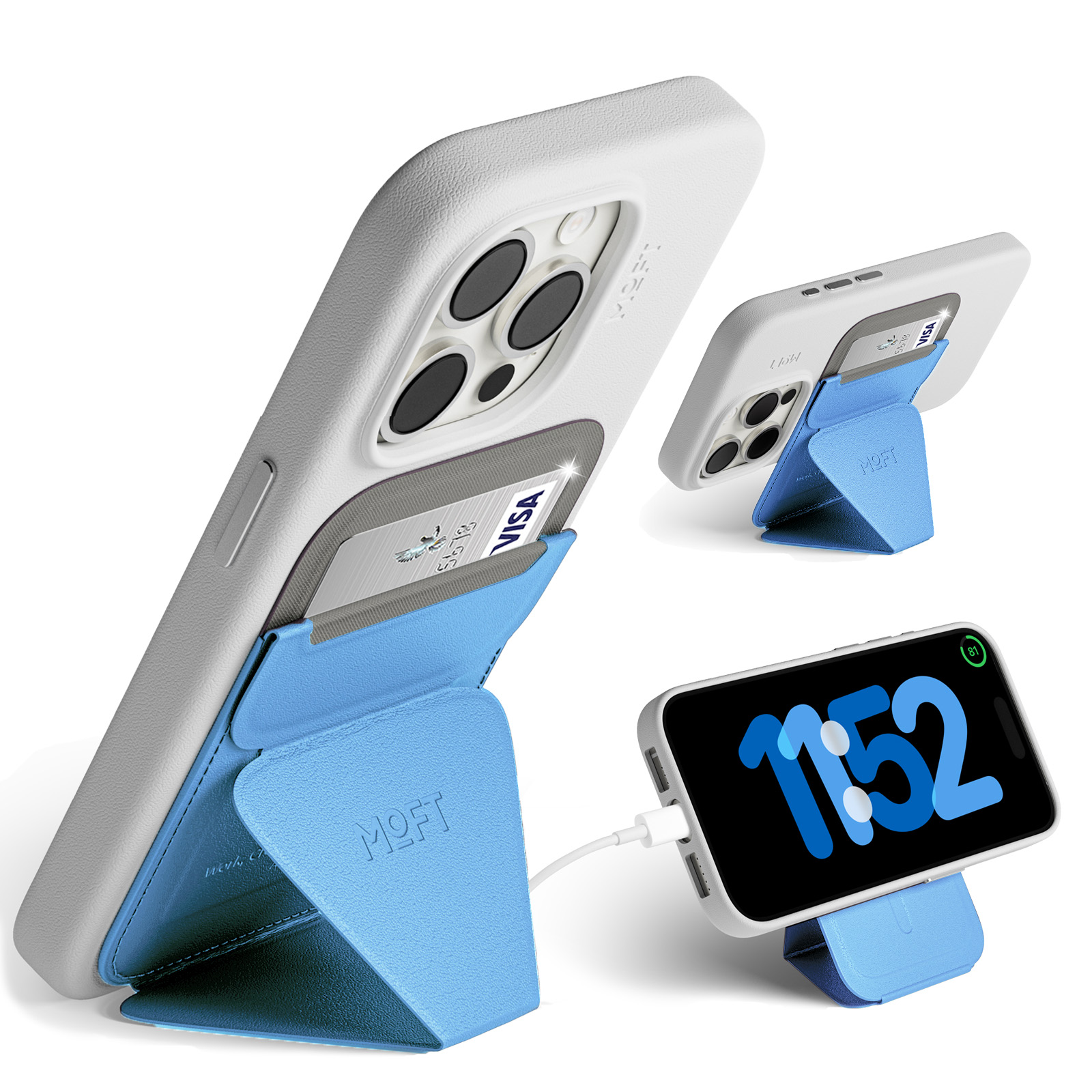 スマホスタンド MOFT 新型MOVAS〓【磁力強化＆高耐久版】iPhone17/16/15/14/13/12シリーズ Magsafe対応 マグネット式 iPhone Apple レビュー 100日保証 | MOFT | 27