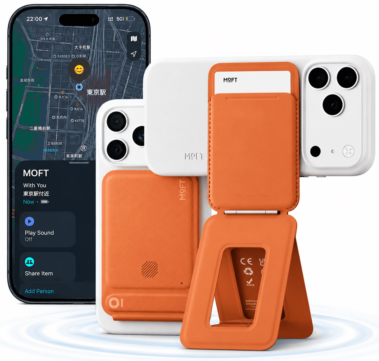 MOFT Apple「探す」対応 8-in-1多機能スタンド 紛失防止 スマホスタンド MagSafe対応 iPhone17/16 /15/14/13/12シリーズ対応 カードケース レビュー 100日保証 | MOFT | 03
