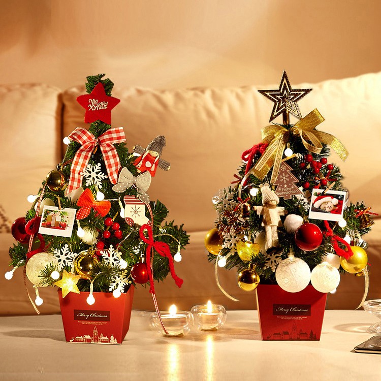 クリスマスツリー 卓上 50cm ミニツリー クリスマス飾り Ledライト付き 電池式 オーナメント おしゃれ キラキラ プレゼント 暖かい 簡単な組立品 飾り Ls0296 Modanic 通販 Yahoo ショッピング