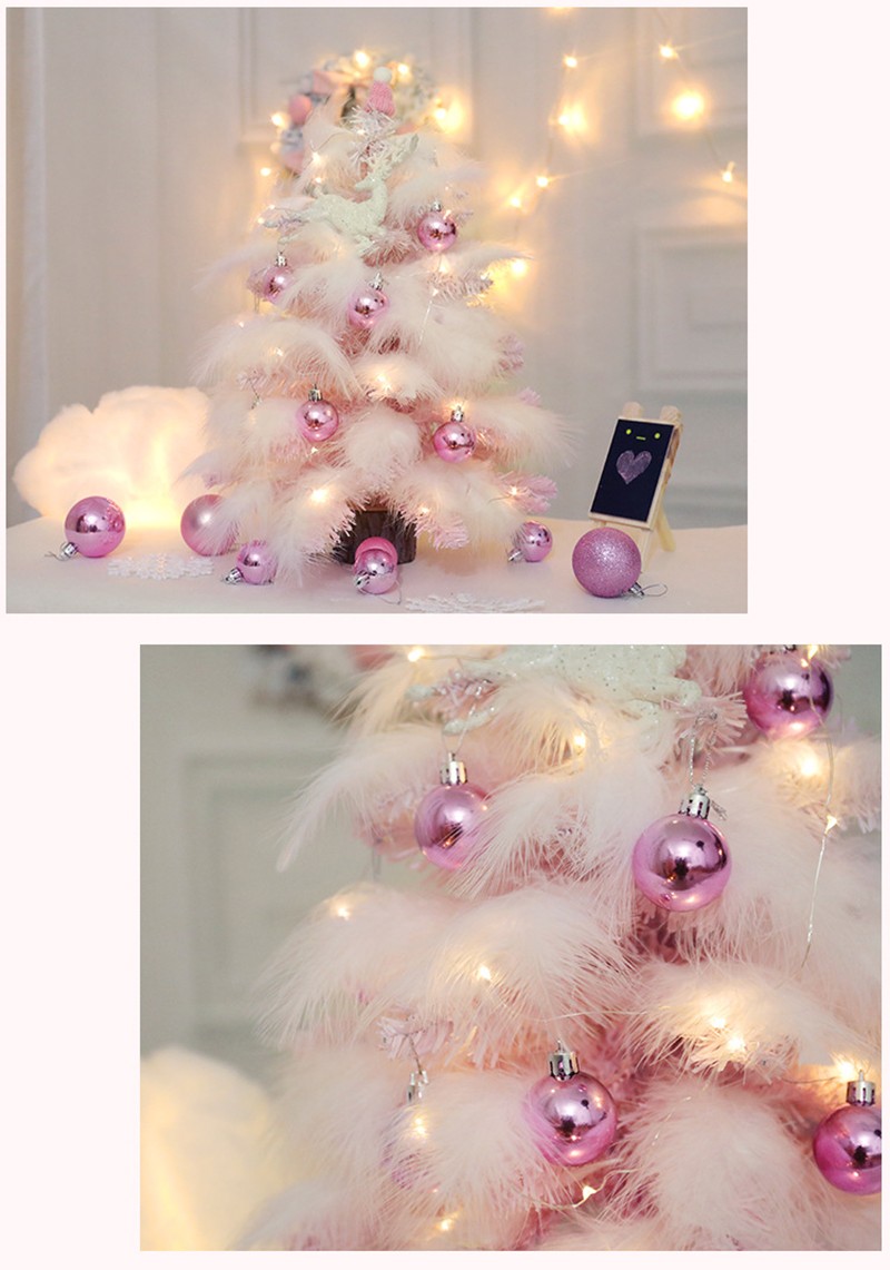 クリスマスツリー 卓上 45cm 羽のクリスマスツリー ミニツリー ピンク クリスマス飾り 彼女へのプレゼント ライト付き 電池式 オーナメント キラキラ Ls0297 Modanic 通販 Yahoo ショッピング