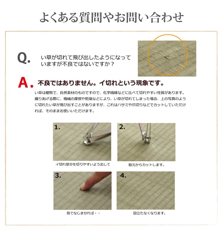 日本製い草100％使用カーペット 丈夫で長く使える リバーシブル 抗菌防臭【江戸間1畳（約88×176cm）】 |  | 11