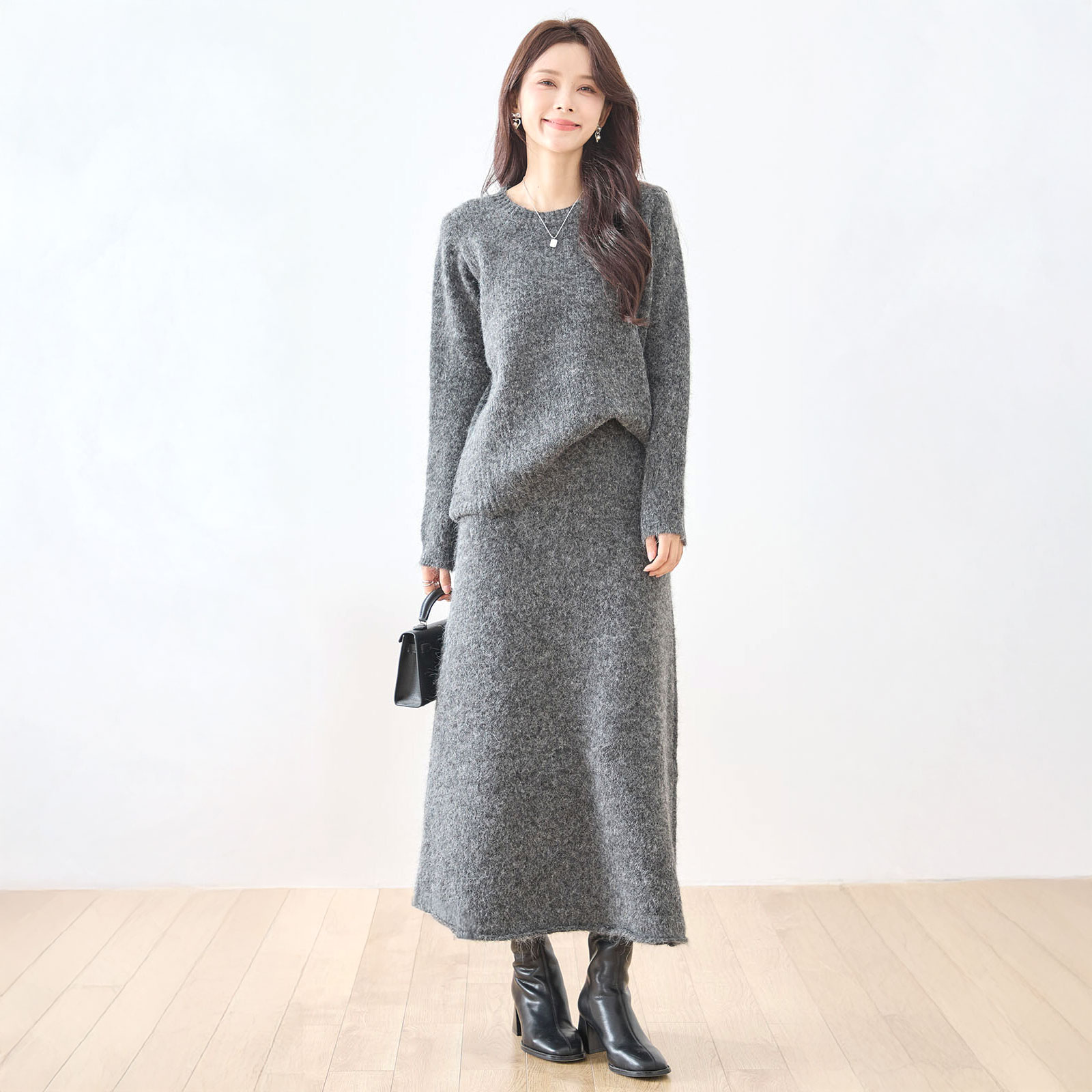 セットアップ レディース ニット 秋冬 冬 40代 セーター スカート 50代