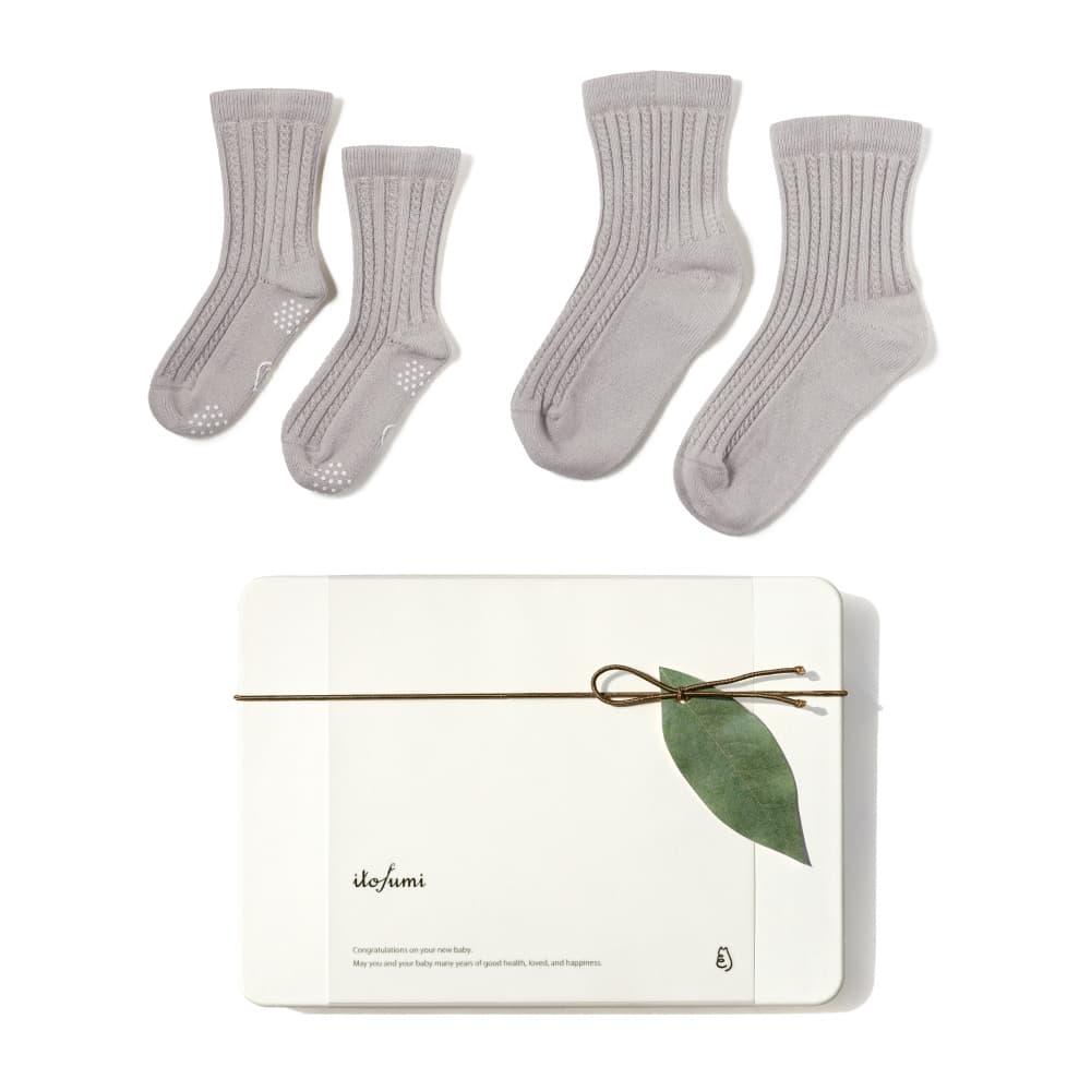 親子ペア ソックス ギフト 出産祝い お揃い 靴下 くつ下 ママ ベビー