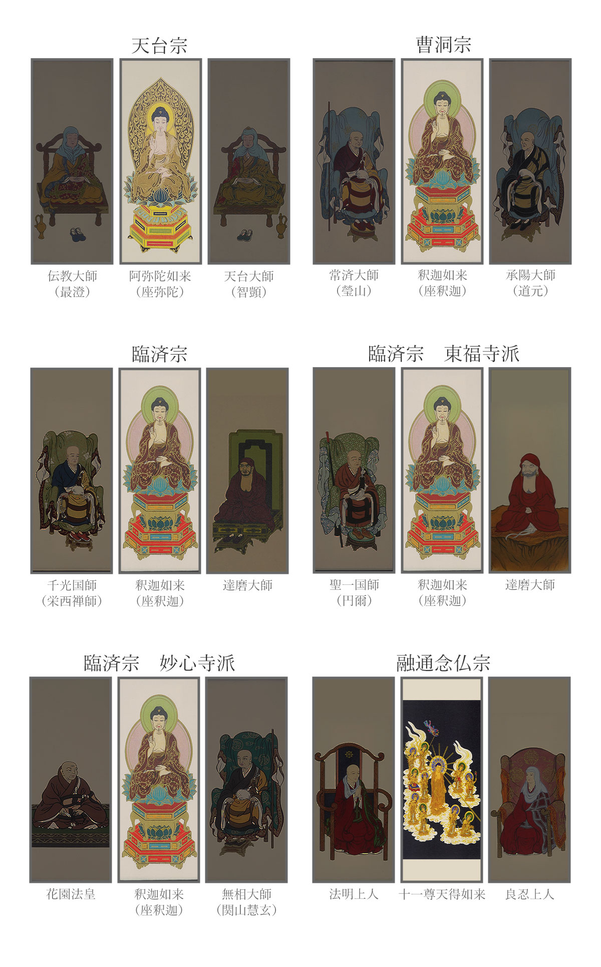掛軸 桐風 本尊 小