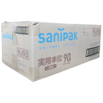日本サニパック 業務用 実用本位 90L 透明 ゴミ袋 NJ93 10枚×30冊 300枚 厚さ0.035mm 省資源シリーズ
