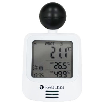 RABLISS 黒球式熱中症指数計 KO0392 1個 ラブリス WBGT 暑さ指数