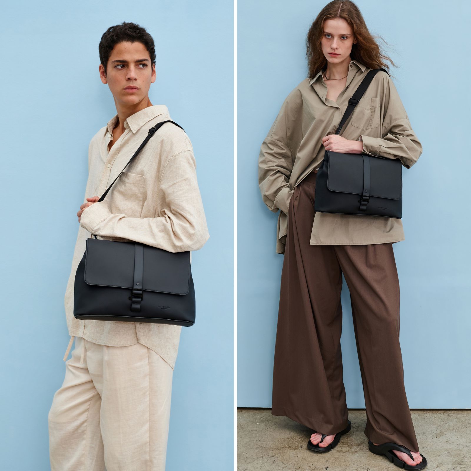 新品ガストンルーガ スプラッシュクロスボディバッグ ブラック ラージ Large GASTON LUGA（ガストンルーガ） 斜め掛けバッグ 防水 Splash Crossbody