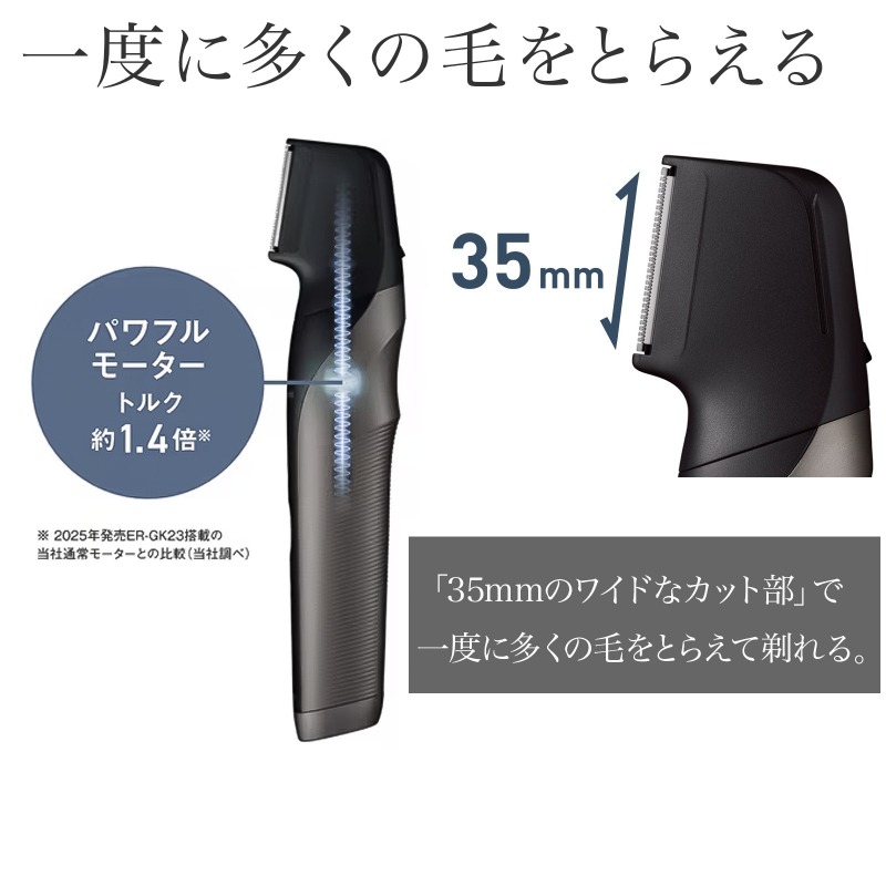 Panasonic（パナソニック） ボディトリマー ER-GK83-S ボディー
