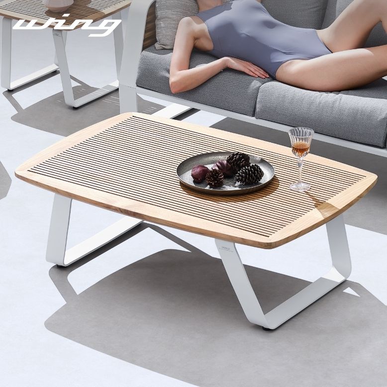 ガーデンテーブル 屋外家具 ホテル 高級 ホワイト グレー ハイクラス