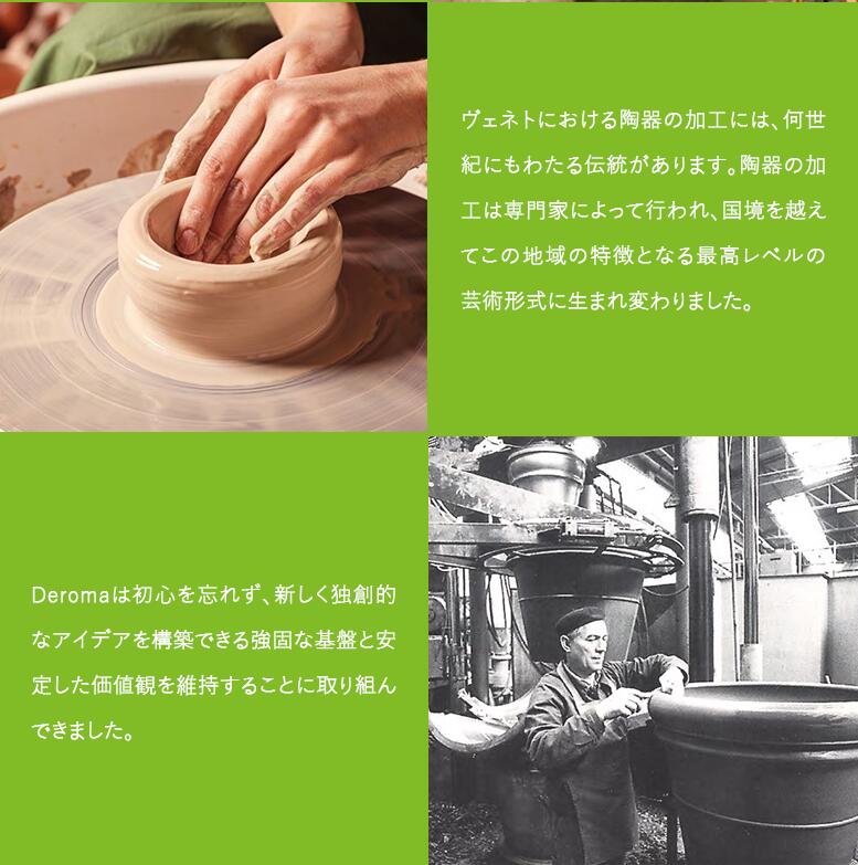 植木鉢 素焼き テラコッタ 3号鉢 プランター イタリア DEROMA キット
