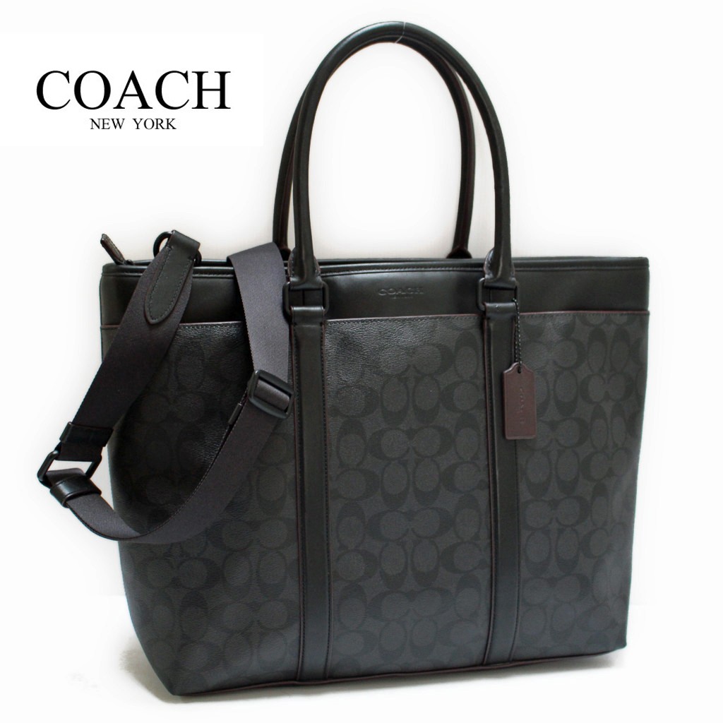 人気のシグネチャー柄☆COACH☆PERRY BUSINESS TOTE f232110.jpg