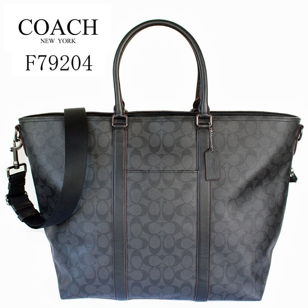 美品 COACH コーチ 2way トート ショルダー ビジネス シグネチャー COACH コーチ メンズ バッグ トートバッグ シグネチャー2WA