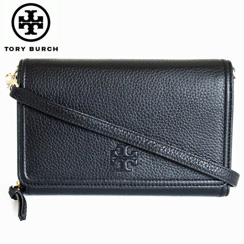 TORY BARCH トリーバーチ　ウォレットショルダーバッグ　ブラック TORY BURCH トリーバーチ バッグ ウォレット ショルダーバッグ