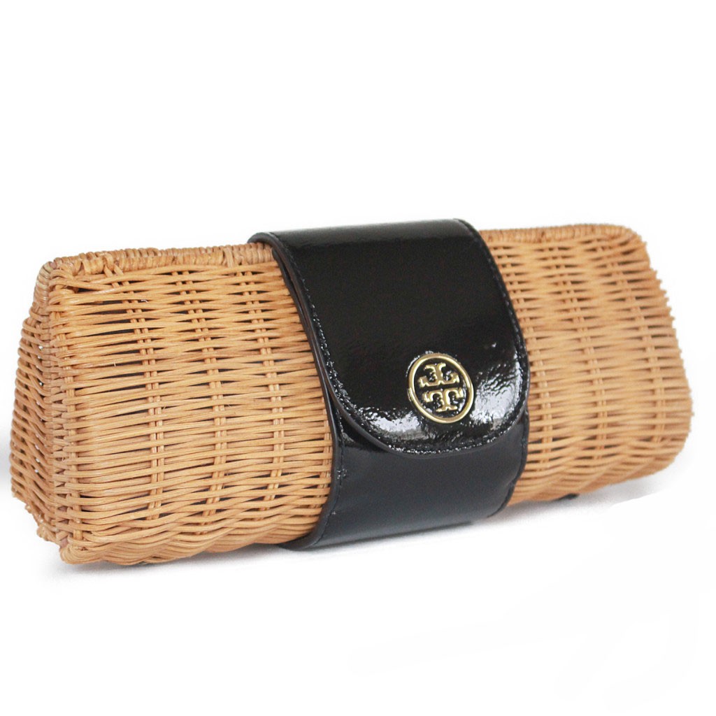 Tory Burch ロゴ入り かごバッグ 極美品‼️ TORY BURCH かごバッグ トートバッグ ダブルTロゴ
