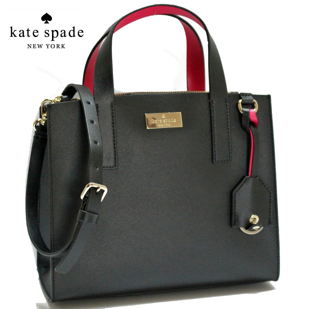 【美品】ケイトスペード SATCHEL 2WAY ハンドバッグ チャーム付き kate spade NEW YORK - ケイトスペード 2way ショルダーバッグ