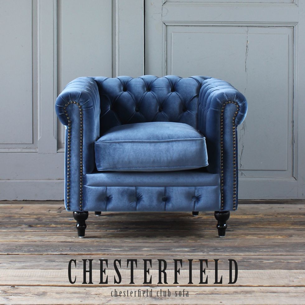 チェスターフィールド ソファ 鋲打ち 英国風 1p アンティーク コンパクト pvc ベルベット ファブリック 布　ヴィンセント 1人掛け vc1 リプロ C 83*78*69 |  | 36