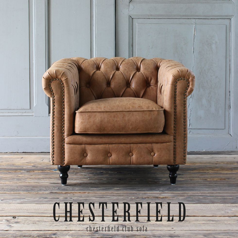 チェスターフィールド ソファ 鋲打ち 英国風 1p アンティーク コンパクト pvc ベルベット ファブリック 布　ヴィンセント 1人掛け vc1 リプロ C 83*78*69 |  | 14