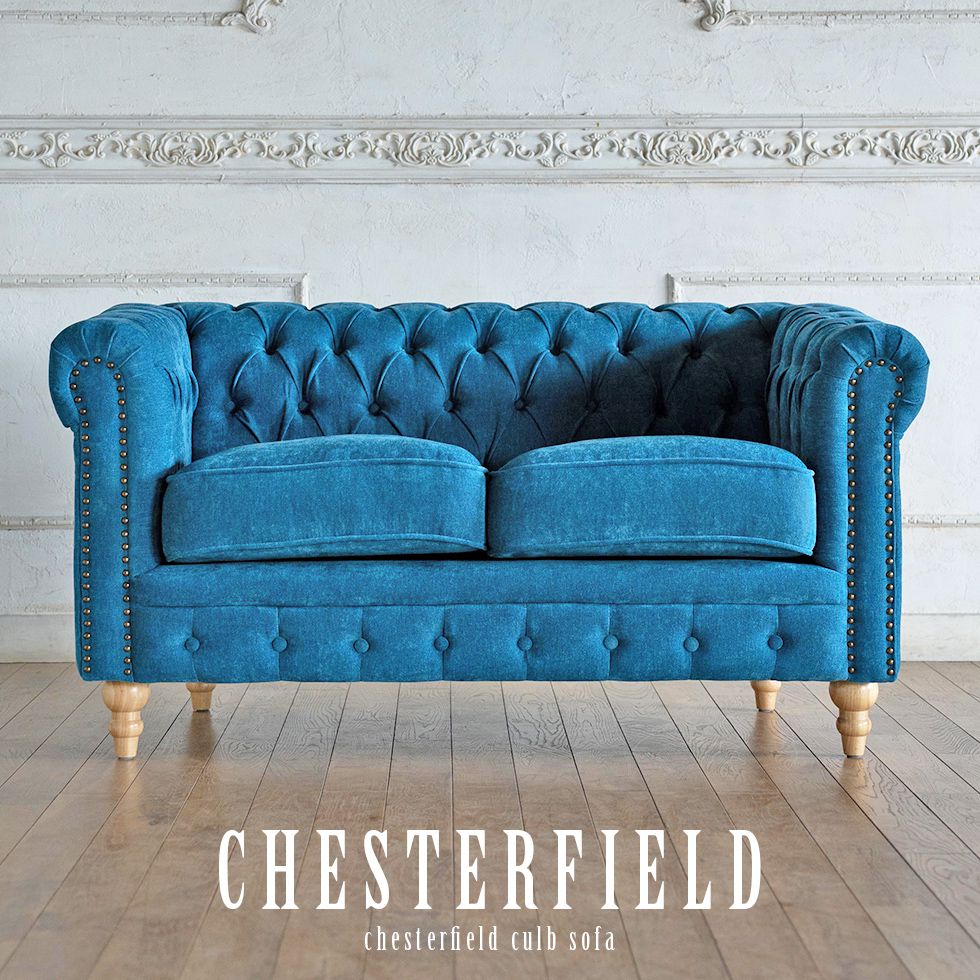 チェスターフィールド ソファ 鋲打ち 英国風 2p アンティーク コンパクト pvc ベルベット ファブリック 布　ヴィンセント 2人掛け vc2 リプロ D 132*78*69 |  | 09