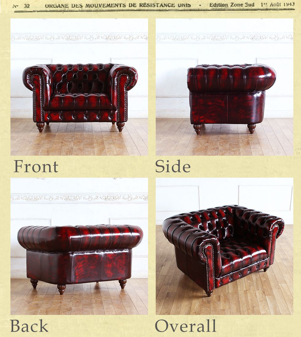 クラブマン チェスターフィールド ソファ アンティーク ヴィンテージ ビンテージ チェスターフィールド ソファ 本物 鋲打ち 英国風 クラブマン