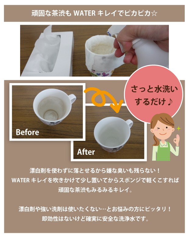 茶渋汚れの使用実例