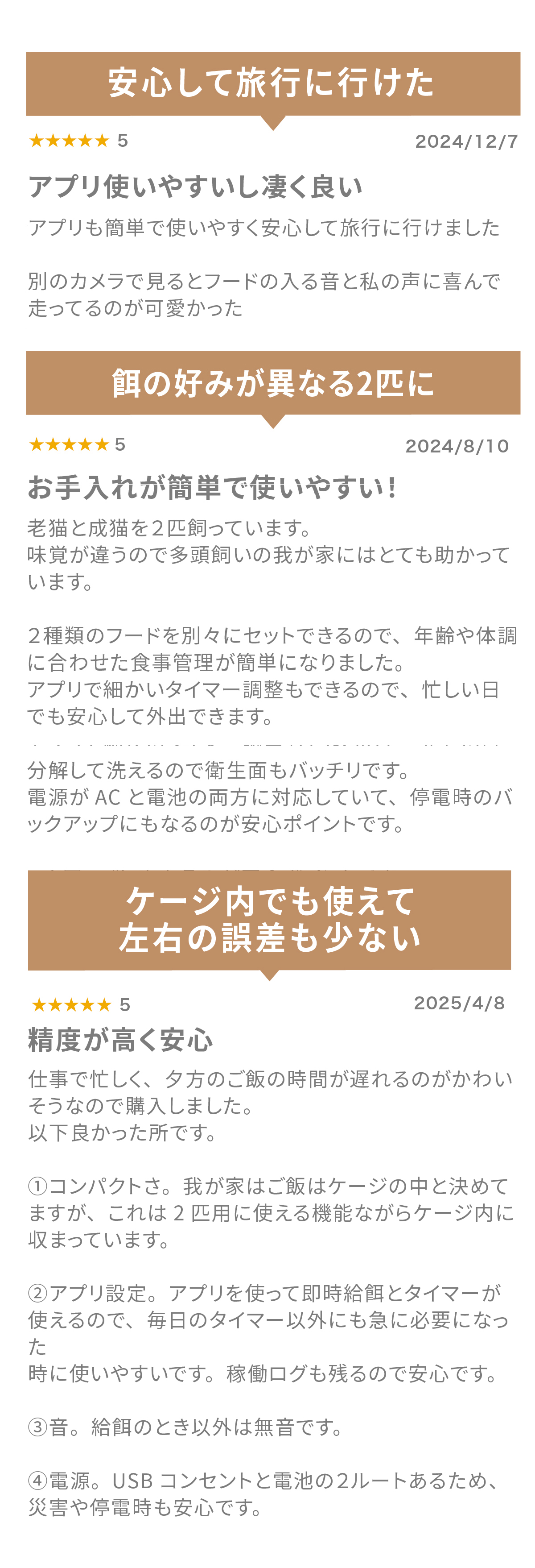 自動給餌器 猫 2匹