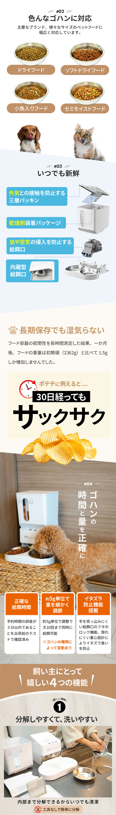 自動給餌器 猫 2匹