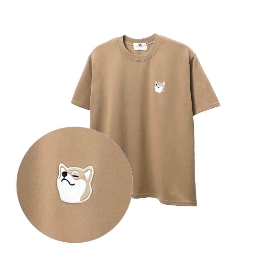 INCHIC CLOTHING 柴犬 胸パッチ Tシャツ INC42081｜mofu｜04