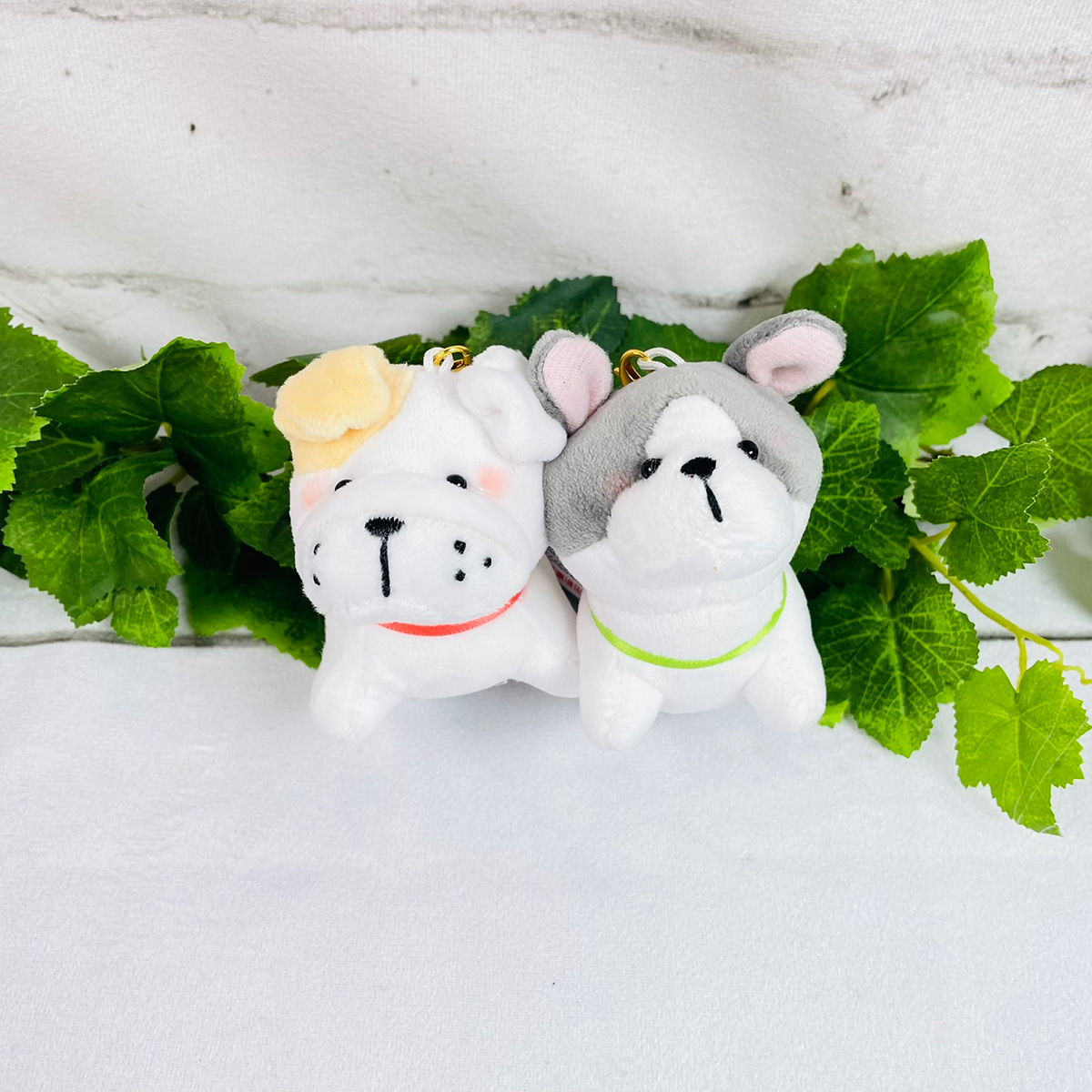 CRUX（クラックス） ニコぬい ペアキーホルダー ブルドッグ＆フレンチ