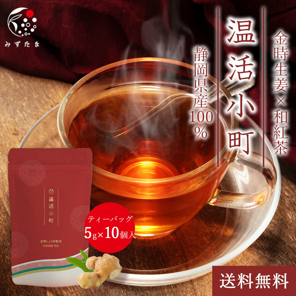 生姜紅茶 金時生姜 × 和紅茶 ティーバッグ 5g×10個 お茶 国産 生姜茶