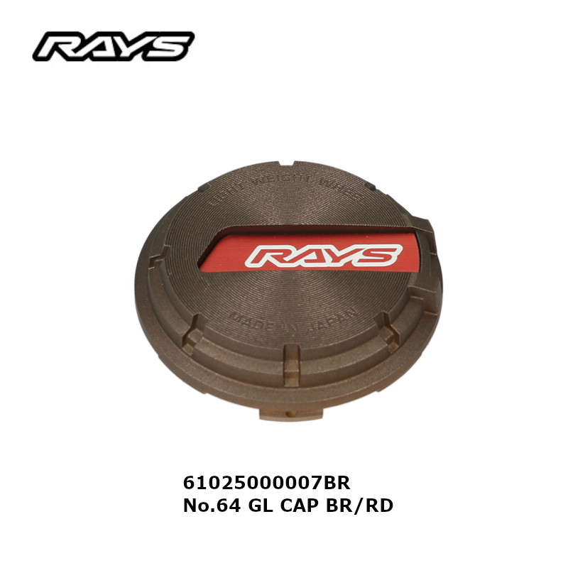 RAYS レイズ ブラック/レッド センターキャップ No.15 GL CAP BK/RD