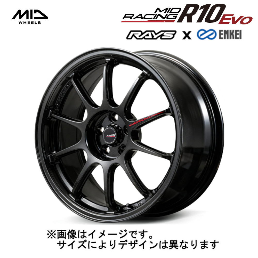リョー　17枚セット マルカサービス MID RACING MIDレーシング R10 EVO 5H100 17x8.0J +47